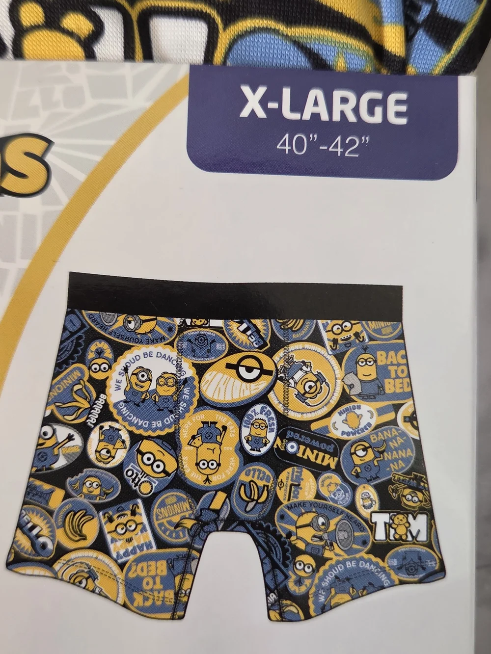Minions Men’s Boxer Briefs Set of 2 - X-Large – Blue & Yellow